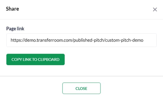 share custom pitch